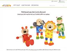 Tablet Screenshot of petit-jouet-pas-cher.com